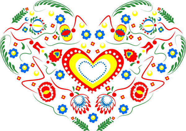 Folklore motifs of flowers. Folklore Czech motifs. Folklore Slovakia flowers. Folklore Poland motifs. 