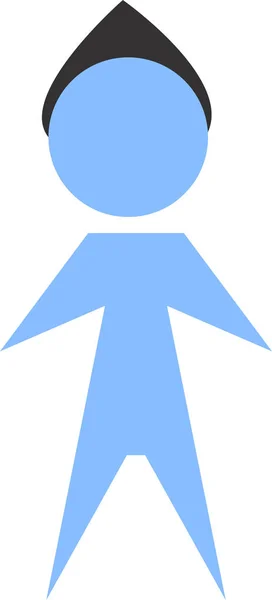 Logo adamın. Bir adam silüeti. Piktogram bir adamın.
