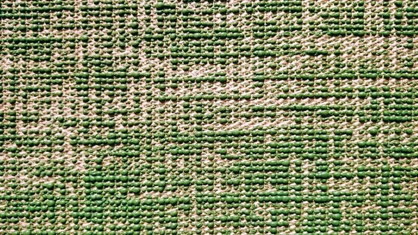 Yoga mat with jute texture green color