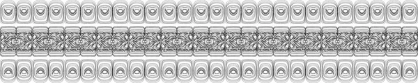 Vektorgrafik handgezeichnet bunte dekorative Randmuster — Stockvektor