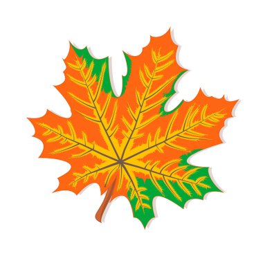 Vektör grafik clipart kırmızı akçaağaç yaprağı