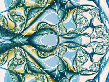 Soyut fraktal Ajur dövme