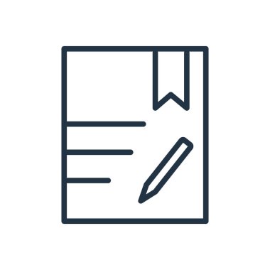 Beyaz arka plan üzerinde sözleşme şeffaf işareti izole sözleşme simge vektör