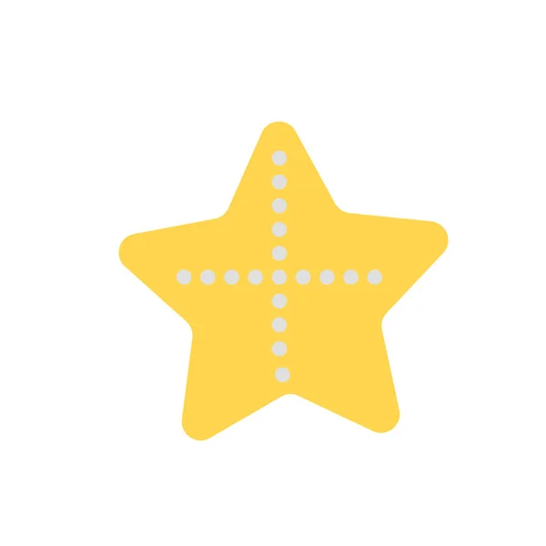 Icono Estrella Mar Vector Aislado Fondo Blanco Para Diseño Web — Vector de stock