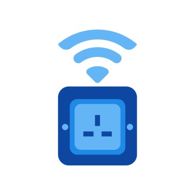 Soket simge vektör web ve mobil uygulaması tasarımı, soket logo kavramı için izole üzerinde beyaz arka plan