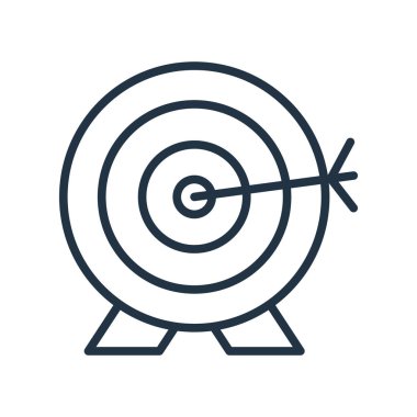 Beyaz arka plan üzerinde okçuluk şeffaf işareti izole okçuluk simge vektör