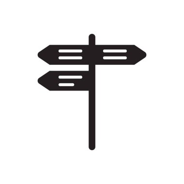 Web ve mobil uygulaması tasarımı, Street logo kavramı için beyaz arka plan üzerinde izole sokak simge vektör