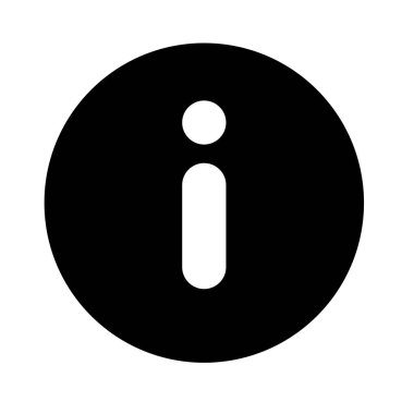 Web ve mobil uygulaması tasarımı, bilgi logo kavramı için beyaz arka plan üzerinde izole bilgi simge vektör