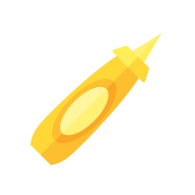 Web ve mobil uygulaması tasarımı, hardal logo kavramı için beyaz arka plan üzerinde izole hardal simge vektör