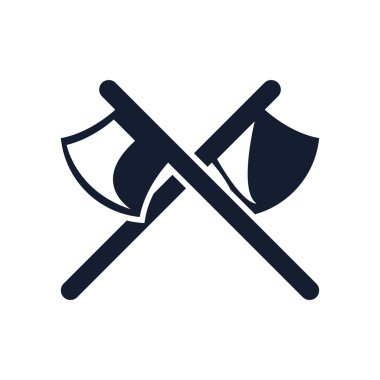 Web ve mobil uygulaması tasarım, eksenleri logo kavramı için beyaz arka plan üzerinde izole eksenleri simge vektör