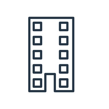 Beyaz arka plan üzerinde ev saydam işareti izole House simge vektör