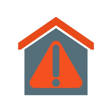 Akıllı ev simgesini vektör web ve mobil uygulaması tasarımı, akıllı ev logo kavramı için izole üzerinde beyaz arka plan