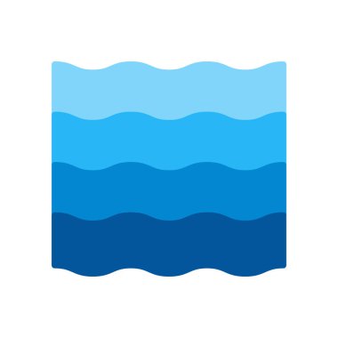 Su simge vektör web ve mobil uygulaması tasarım, su logo kavramı için izole üzerinde beyaz arka plan