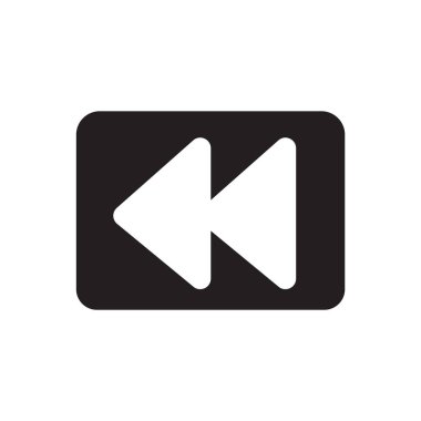 Geri sarma simge vektör web ve mobil uygulaması tasarımı, geri sarma logo kavramı için izole üzerinde beyaz arka plan