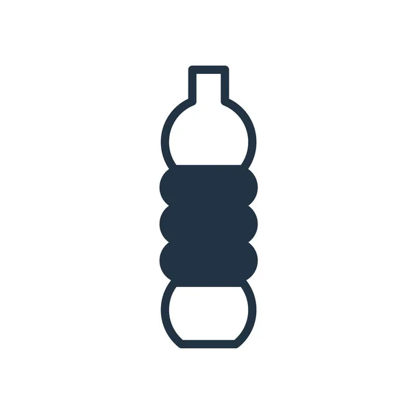 Agua Botella Icono Vector Aislado Sobre Fondo Blanco Botella Agua — Vector de stock