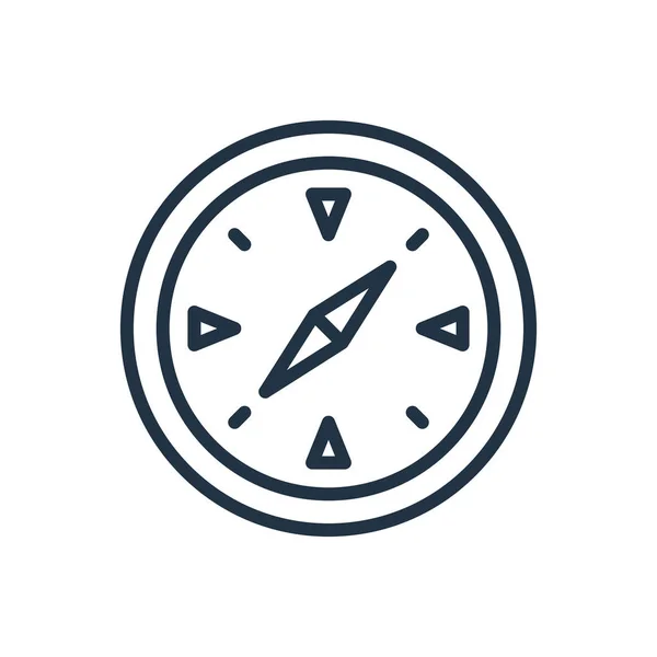 Kompasu Ikona Vektor Izolovaných Bílém Pozadí Kompas Transparentní Znamení — Stockový vektor