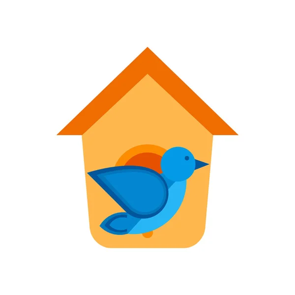 鸟屋图标矢量隔离白色背景为您的 Web 和移动应用程序设计 鸟屋徽标概念 — 图库矢量图片