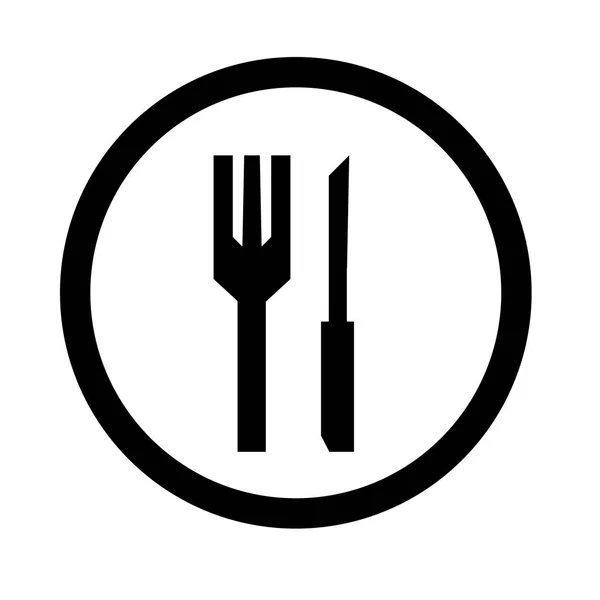 Вектор Иконки Ресторана Изолирован Белом Фоне Веб Дизайна Дизайна Мобильного — стоковый вектор