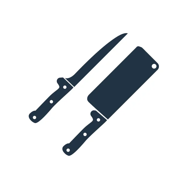 Нож Иконка Вектор Изолирован Белом Фоне Нож Прозрачный Знак — стоковый вектор