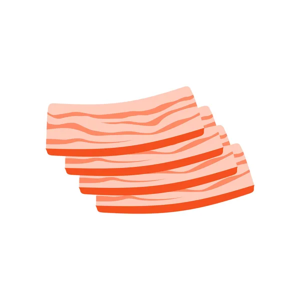 Bacon Icône Vecteur Isolé Sur Fond Blanc Pour Votre Conception — Image vectorielle