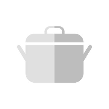 Web ve mobil uygulaması tasarımı, Pot logo kavramı için beyaz arka plan üzerinde izole pot simge vektör