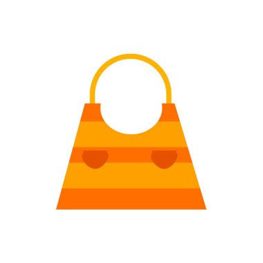 Web ve mobil uygulaması tasarım, çanta logo kavramı için beyaz arka plan üzerinde izole çanta simge vektör