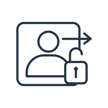 Beyaz arka plan üzerinde oturum açma şeffaf işareti izole giriş simge vektör