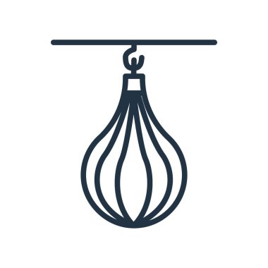 Kum torbası simge vektör beyaz arka plan üzerinde kum torbası şeffaf işareti izole