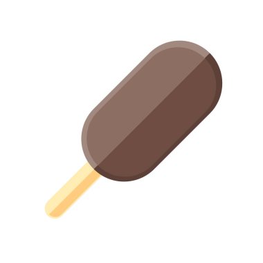 Dondurma simge vektör web ve mobil uygulaması tasarımı, dondurma logo kavramı üzerinde izole beyaz arka plan