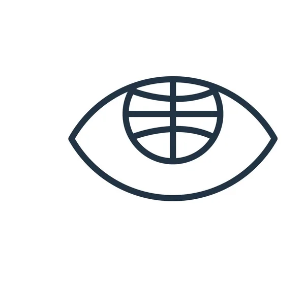 Глобус Значок Вектор Ізольовані Білому Тлі Глобус Прозорі Знак — стоковий вектор
