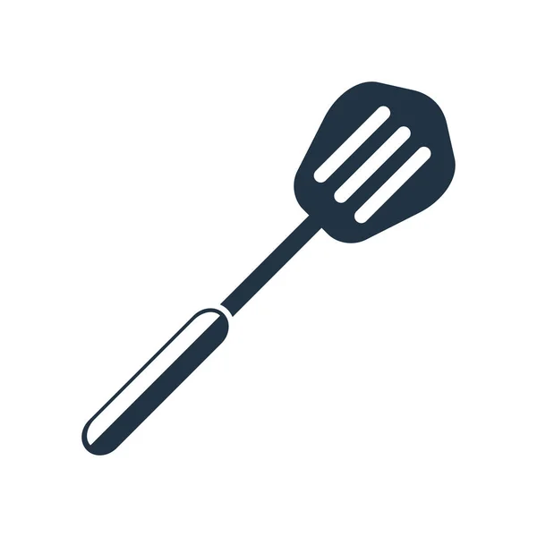 Spatula Icon Vector Isolated White Background Spatula Transparent Sign — Stock Vector