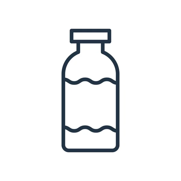 Icono Botella Vector Aislado Sobre Fondo Blanco Signo Transparente Botella — Vector de stock
