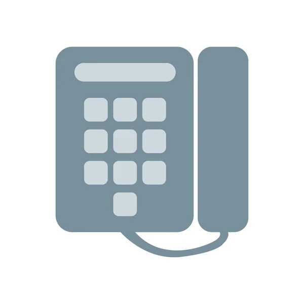 Μέσω Τηλεφώνου Εικονίδιο Διάνυσμα Απομονώνονται Λευκό Φόντο Για Σας Web — Διανυσματικό Αρχείο