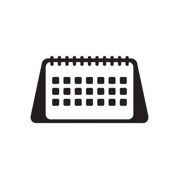 Ημερολόγιο Εικονίδιο Διάνυσμα Που Απομονώνονται Λευκό Φόντο Για Σας Web — Διανυσματικό Αρχείο