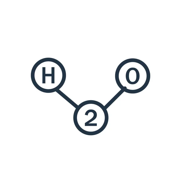 H2O 로그인에 H2O 아이콘 — 스톡 벡터
