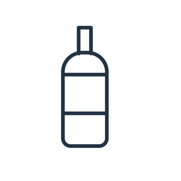 ボトル透明な記号 白地に分離されたボトルのアイコン ベクトル — ストックベクタ