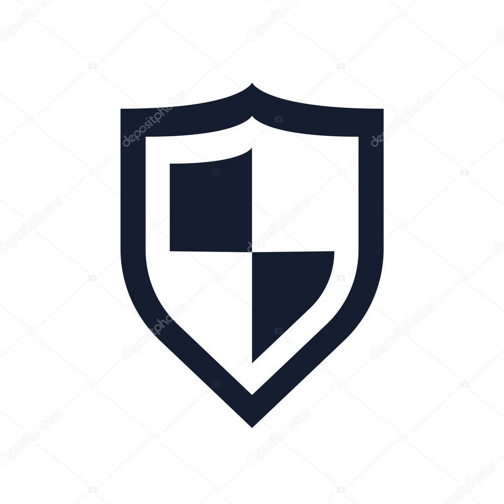 Shield icon vector isolated on white background for your web and mobile app design, Shield logo concept