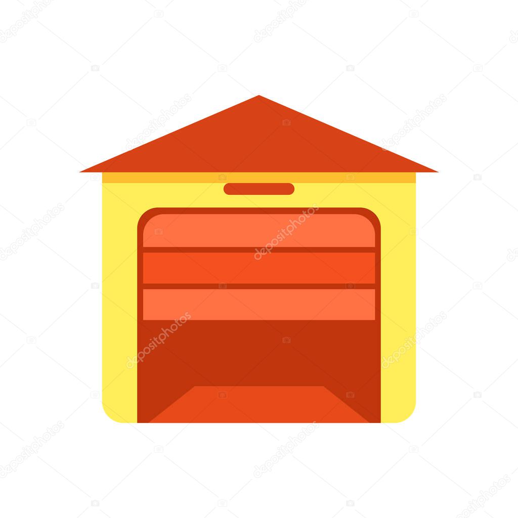 Garage icon vector isolated on white background for your web and mobile app design, Garage logo concept