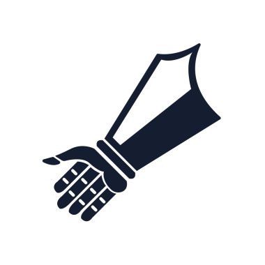 Web ve mobil uygulaması tasarımı, dayağı logo kavramı için beyaz arka plan üzerinde izole dayağı simge vektör