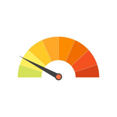 Web ve mobil uygulaması tasarımı, metre logo kavramı için beyaz arka plan üzerinde izole metre simge vektör