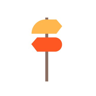 Web ve mobil uygulaması tasarımı, işaretçi logo kavramı için beyaz arka plan üzerinde izole işaretçi simge vektör