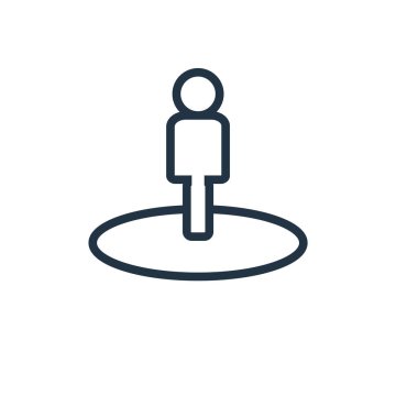 Cadde görünümü simge vektör, beyaz arka plan üzerinde izole Street görüntülemek şeffaf işareti