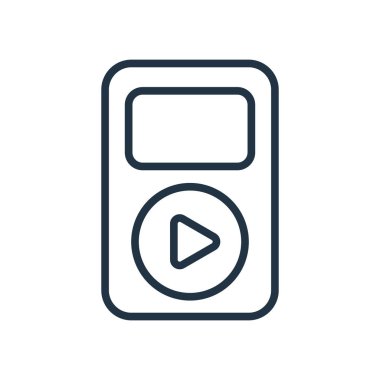 Beyaz arka plan üzerinde Mp3 şeffaf işareti izole Mp3 simge vektör