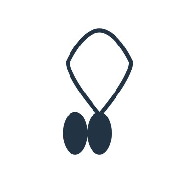 Beyaz arka plan üzerinde madalyon şeffaf işareti izole madalyon simge vektör