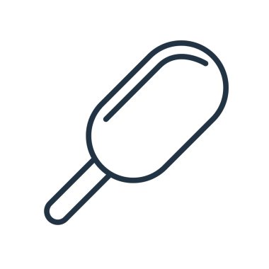 Beyaz arka plan üzerinde dondurma şeffaf işareti izole dondurma simge vektör