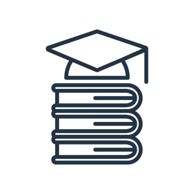 Öğrenme simge vektör izole üzerinde beyaz arka plan, öğrenme şeffaf işareti