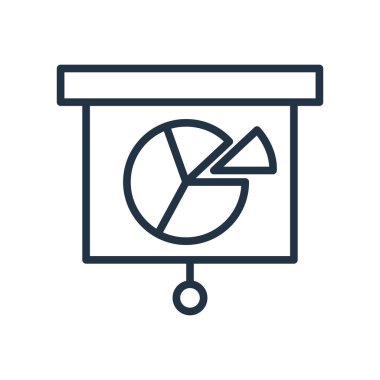 Beyaz arka plan üzerinde Analytics şeffaf işareti izole analytics simge vektör