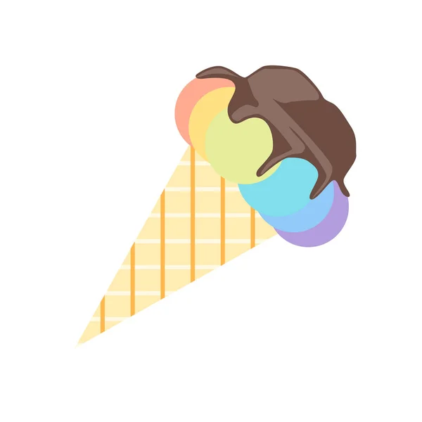 Мороженое Иконка Вектор Изолирован Белом Фоне Веб Мобильного Дизайна Приложения — стоковый вектор