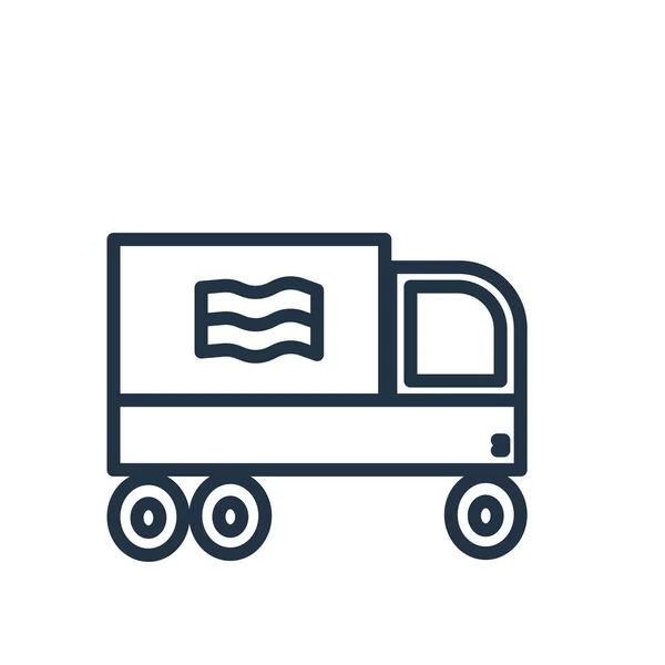 Recycling Truck Pictogram Vector Geïsoleerd Witte Achtergrond Recycling Truck Transparante — Stockvector