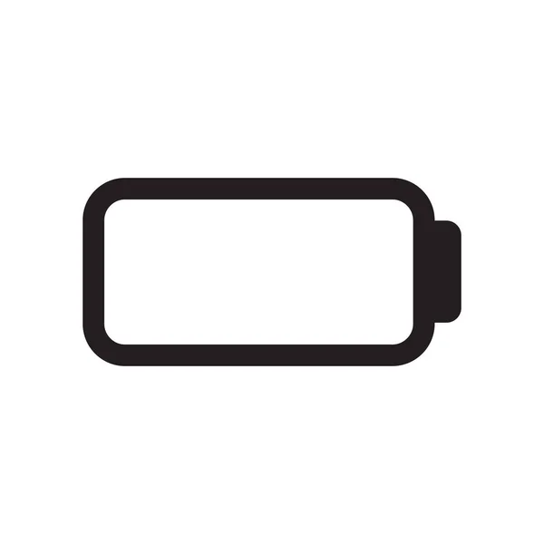 电池图标矢量隔离白色背景为您的 Web 和移动应用程序设计 电池徽标概念 — 图库矢量图片
